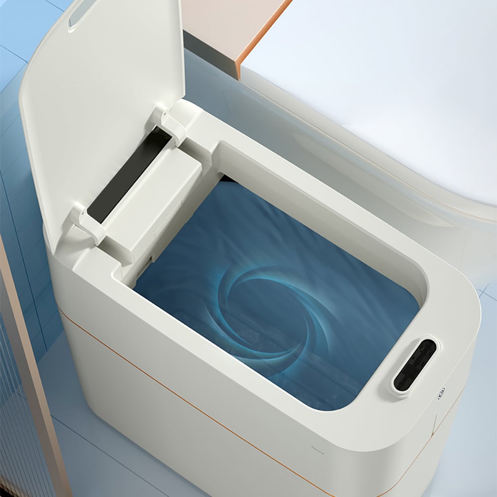 HMR - Smart Touchless Trash Can Automatic Packing Motion Sensor Garbage Bin with Light Charge