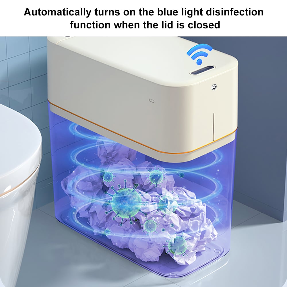 HMR - Smart Touchless Trash Can Automatic Packing Motion Sensor Garbage Bin with Light Charge