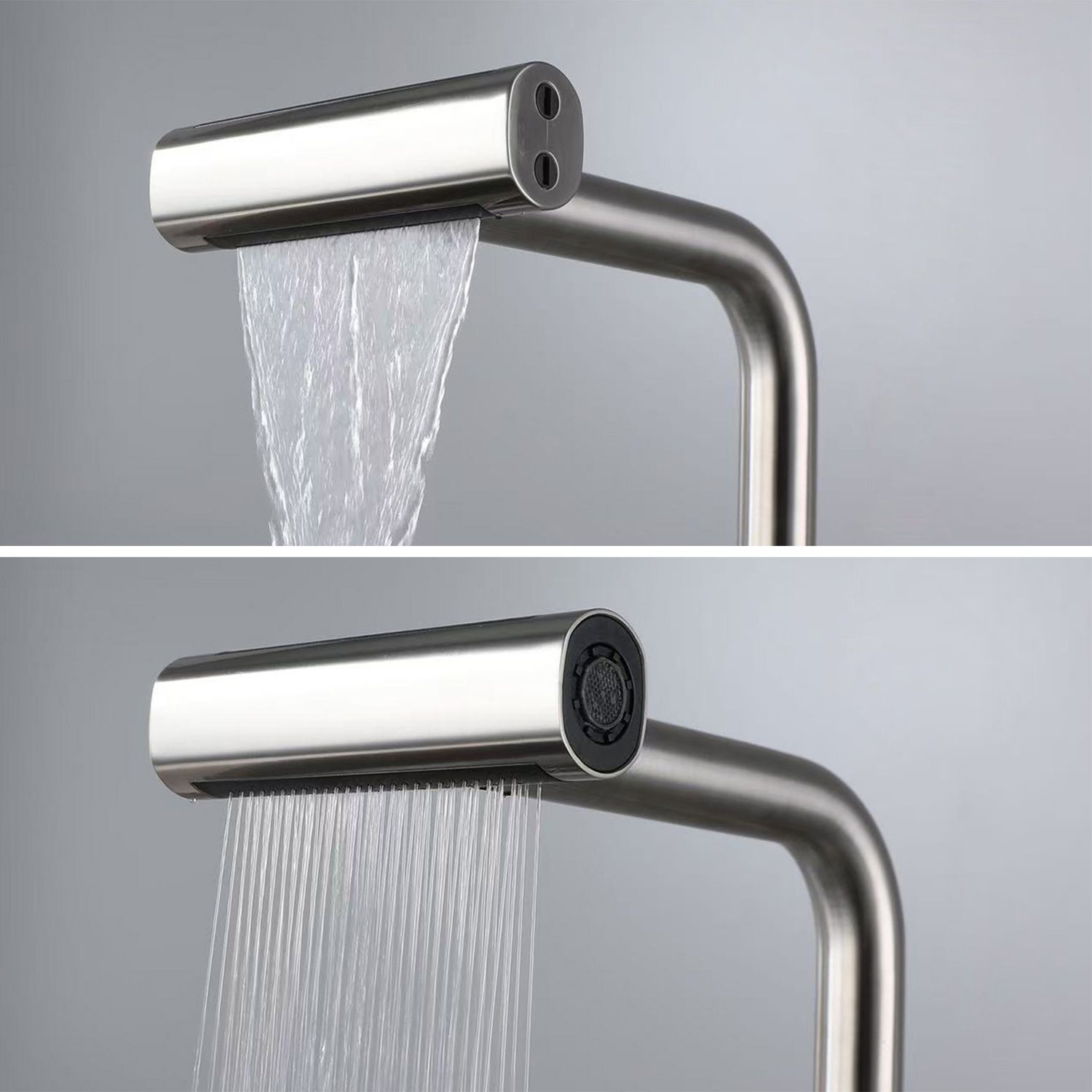 HMR - 720° Rotating Pull-Out Design Swivel Waterfall Kitchen Faucet