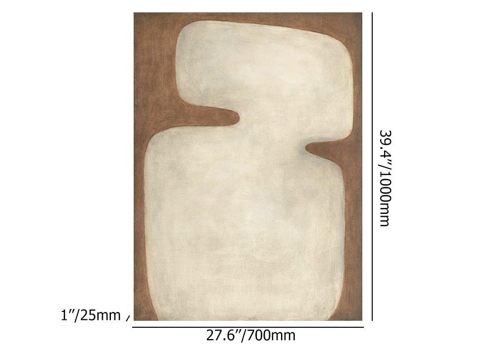 HMR 39.4" Modern Abstract Geometric Wall Decor Art for Living Room Bedroom - Style B