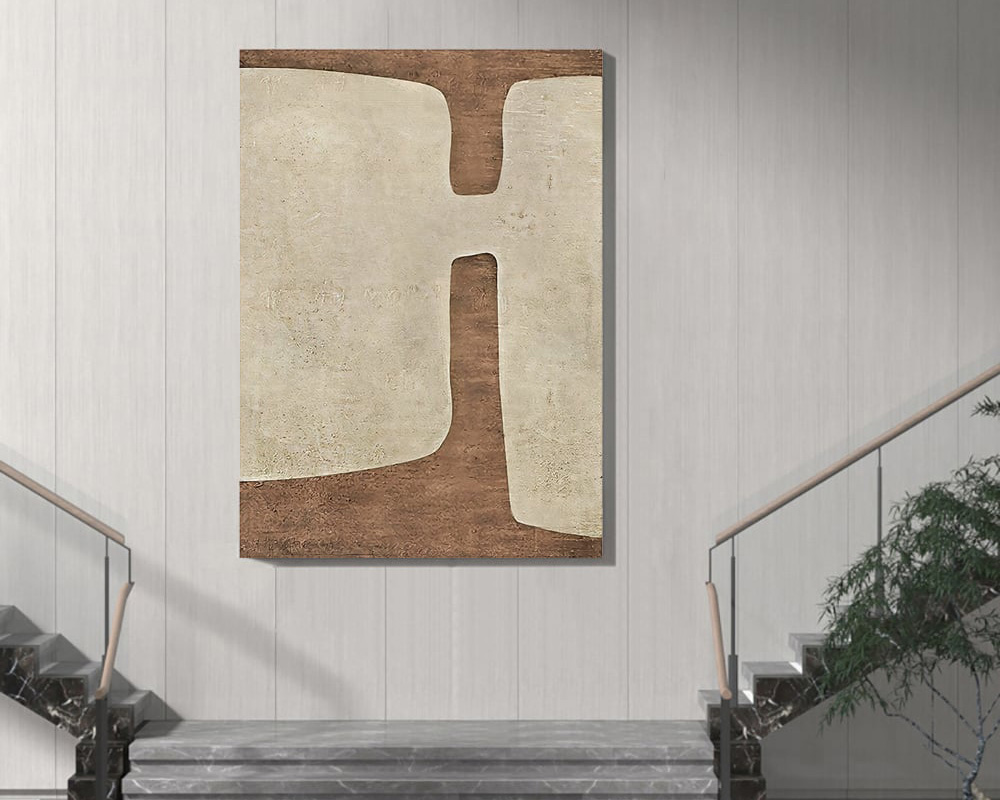 HMR - 394 Modern Abstract Geometric Wall Decor Art for Living Room Bedroom