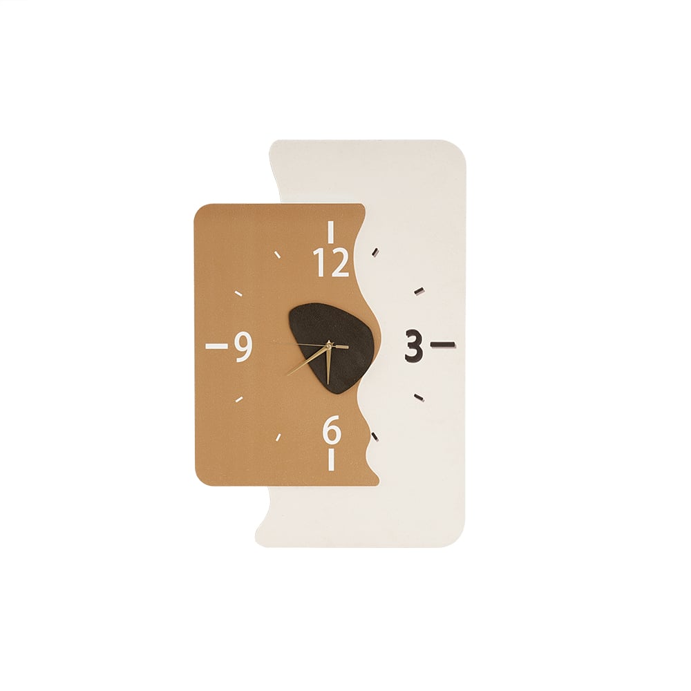 HMR - 29.5" Abstract Geometric 3D Silent Wall Clock Modern Decor Art Living Room Bedroom