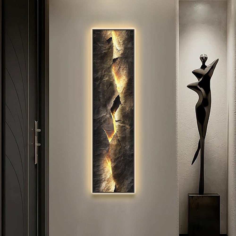 HMR - Modern Abstract LED Wall Art with Backlit Light Home Decor