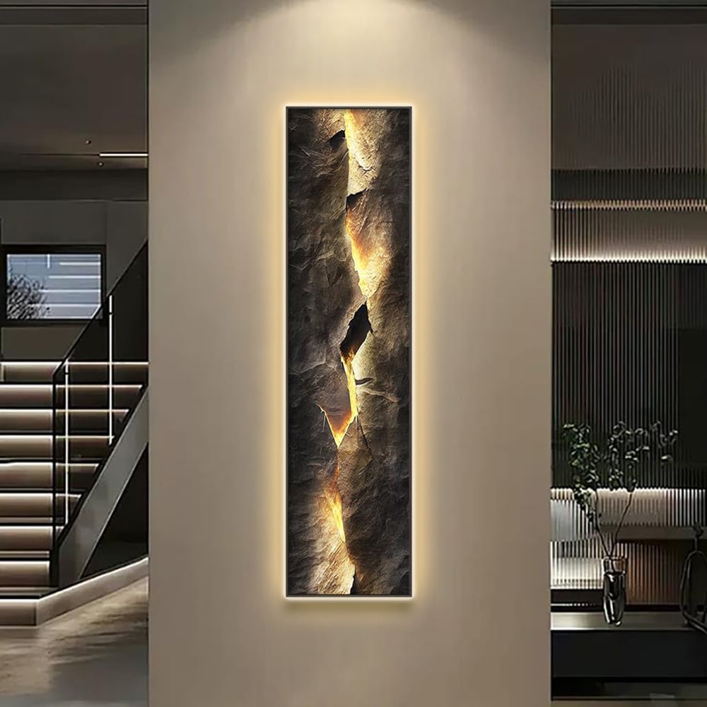 HMR - Modern Abstract LED Wall Art with Backlit Light Home Decor
