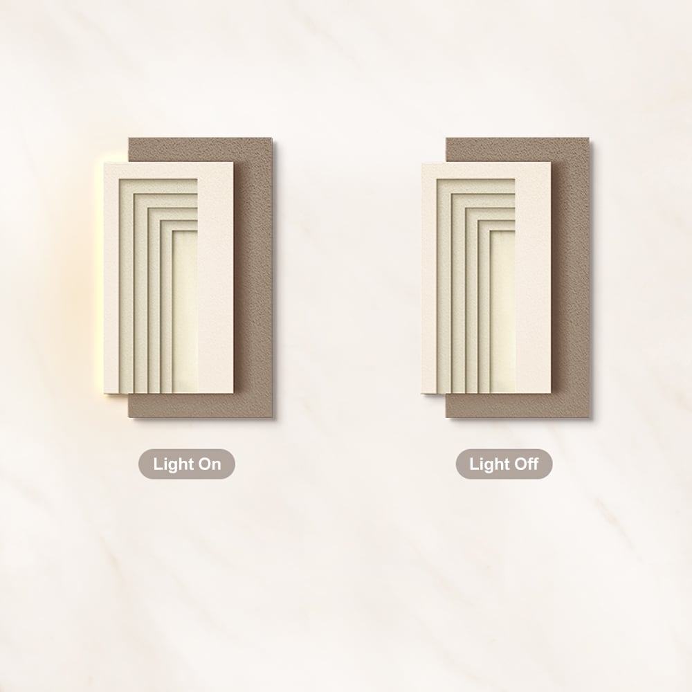 HMR - 31.5" LED Modern Rectangle Abstract Wall Art Decor Living Room Bedroom