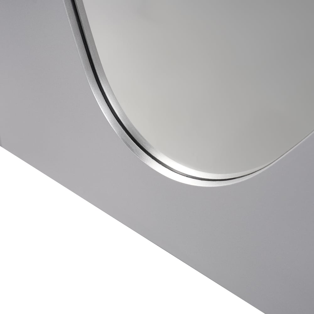 HMR - 63" x 23.6" Oversized Modern Abstract Silver Full Length Floor Mirror Decor Art Bedroom