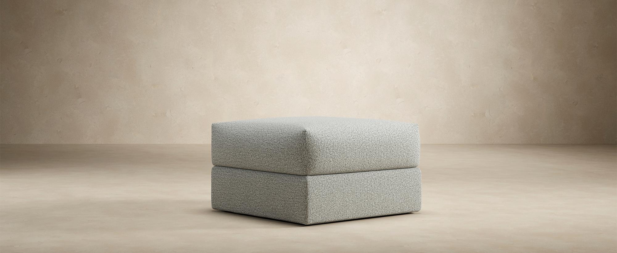 Innovation Living Cornila Ottoman - 579 Kenya Gravel