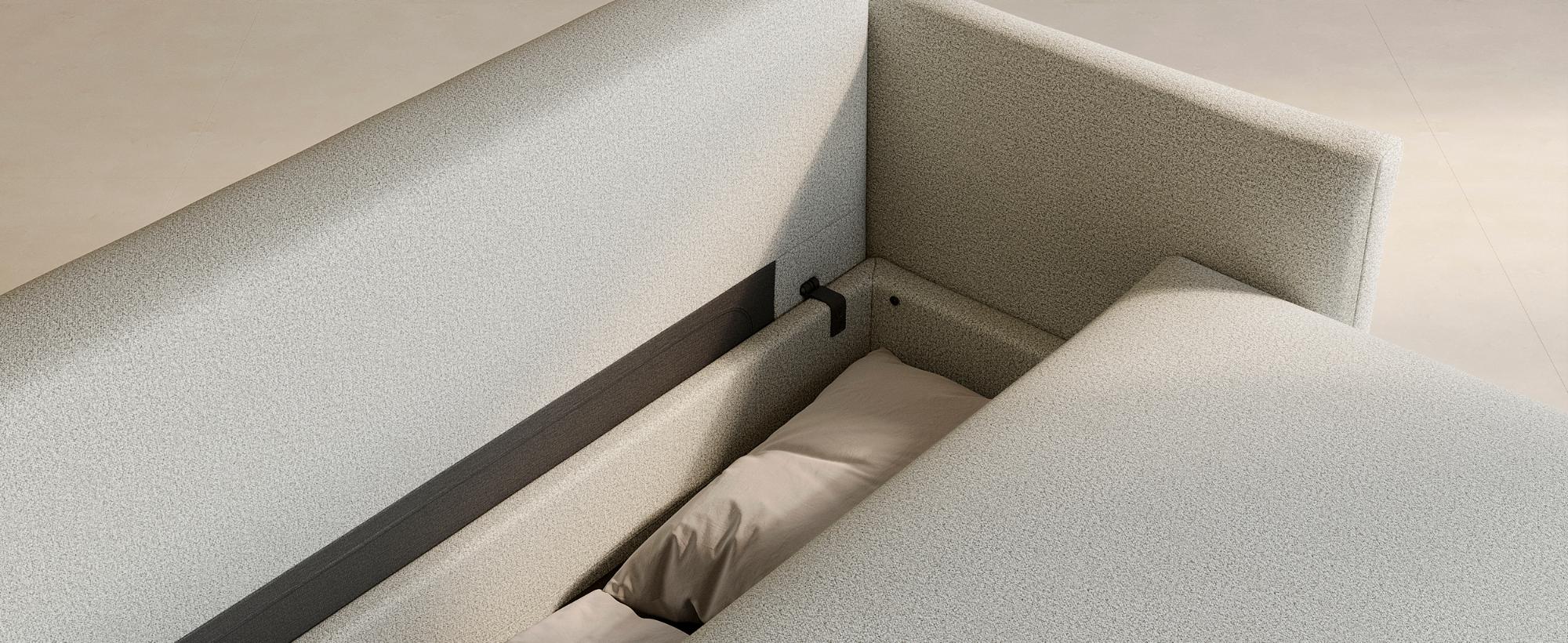 Innovation Living Tripi Sofa Bed - 565 Twist Granite