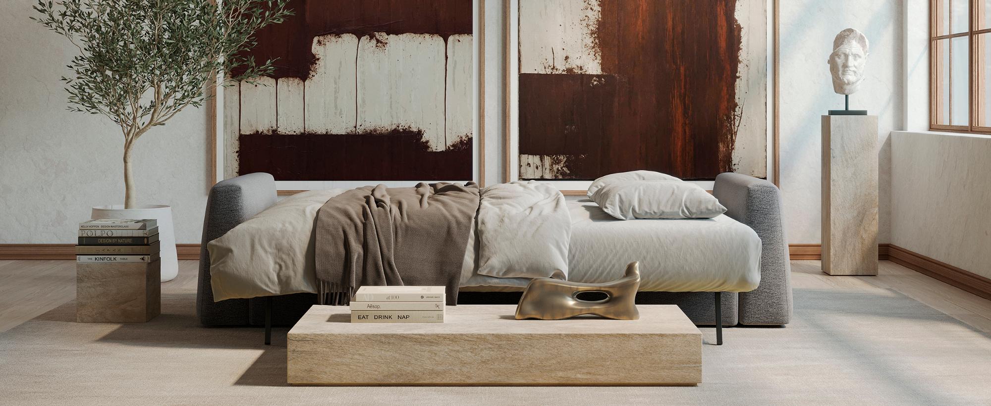 Innovation Living Cone Sofa Bed - 521 Mixed Dance Grey