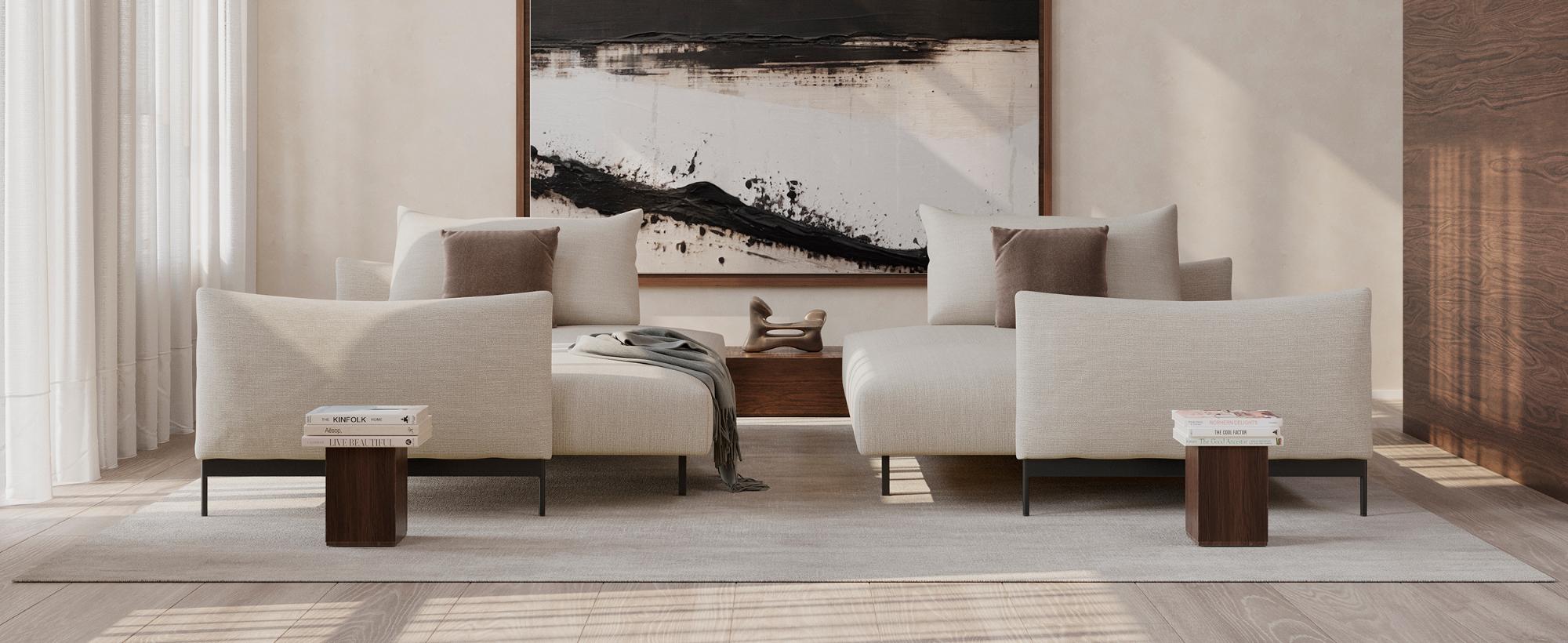 Innovation Living Malloy Ottoman - 586 Phobos Latte