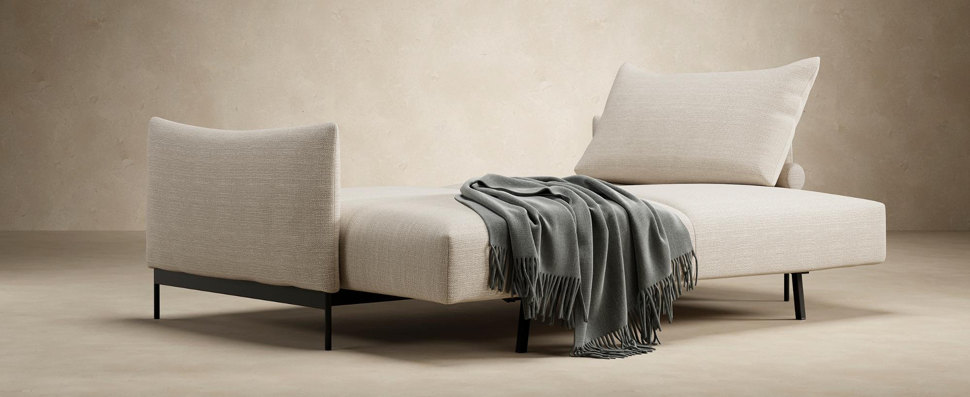 Innovation Living Malloy Ottoman - 586 Phobos Latte