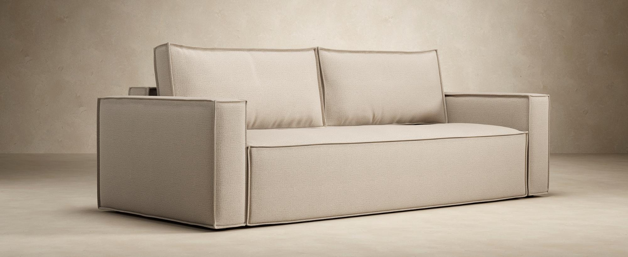 Innovation Living Newilla Sofa Bed With Lounger with Standard Arms - 515 Nist Blue