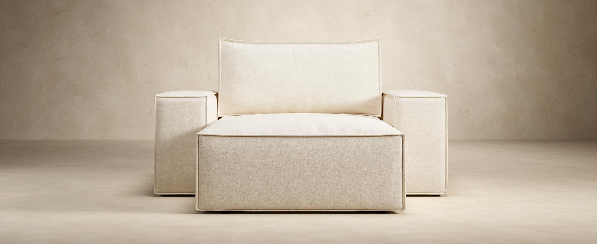 Innovation Living Newilla Lounger Chair with Wide Arms - 255 Adario Basmati
