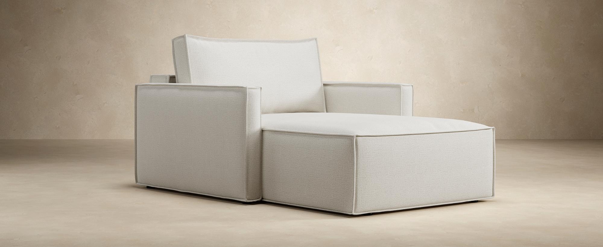 Innovation Living Newilla Lounger Chair with Slim Arms - 280 Avella Sand