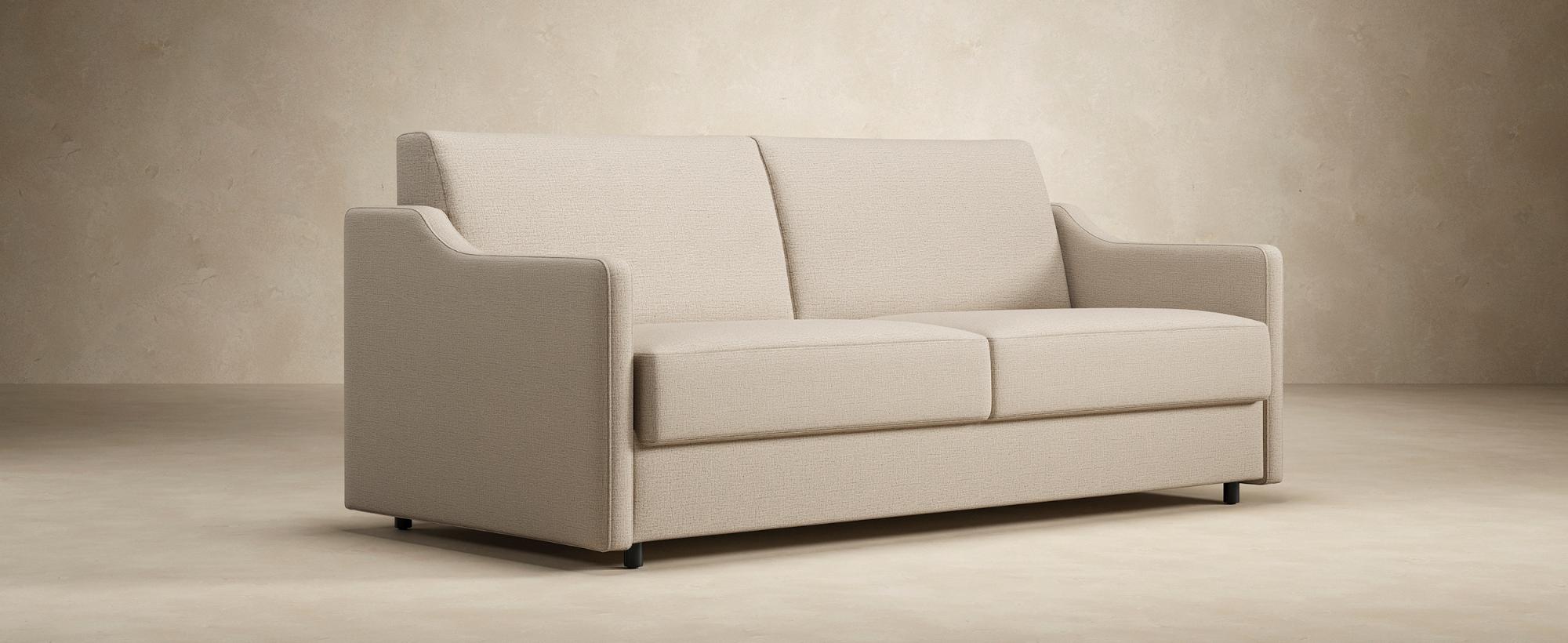 Innovation Living Carnell Sofa Bed With Slope Arms - 586 Phobos Latte