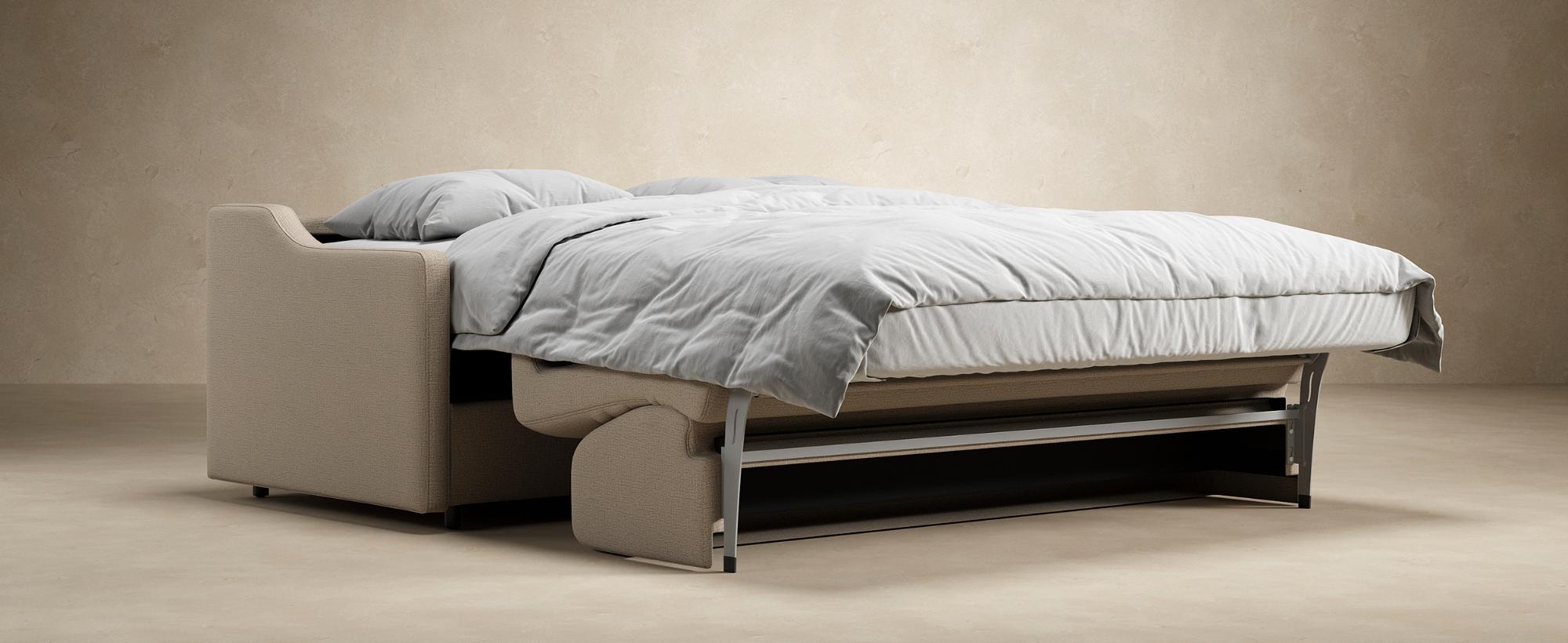 Innovation Living Carnell Sofa Bed With Slope Arms - 586 Phobos Latte