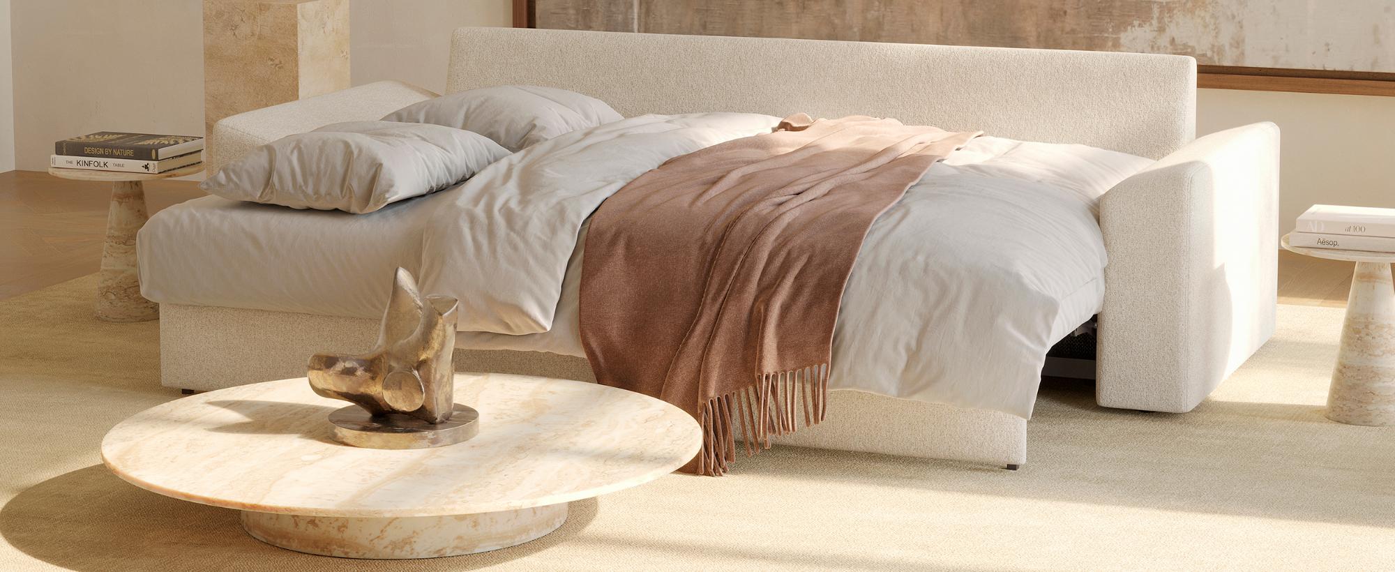 Innovation Living Vilander Sofa Bed With Cushion Arms - 587 Phobos Mocha