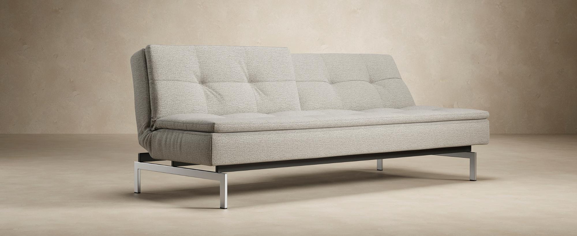 Innovation Living Dublexo Stainless Steel Sofa Bed with Arms - 515 Nist Blue