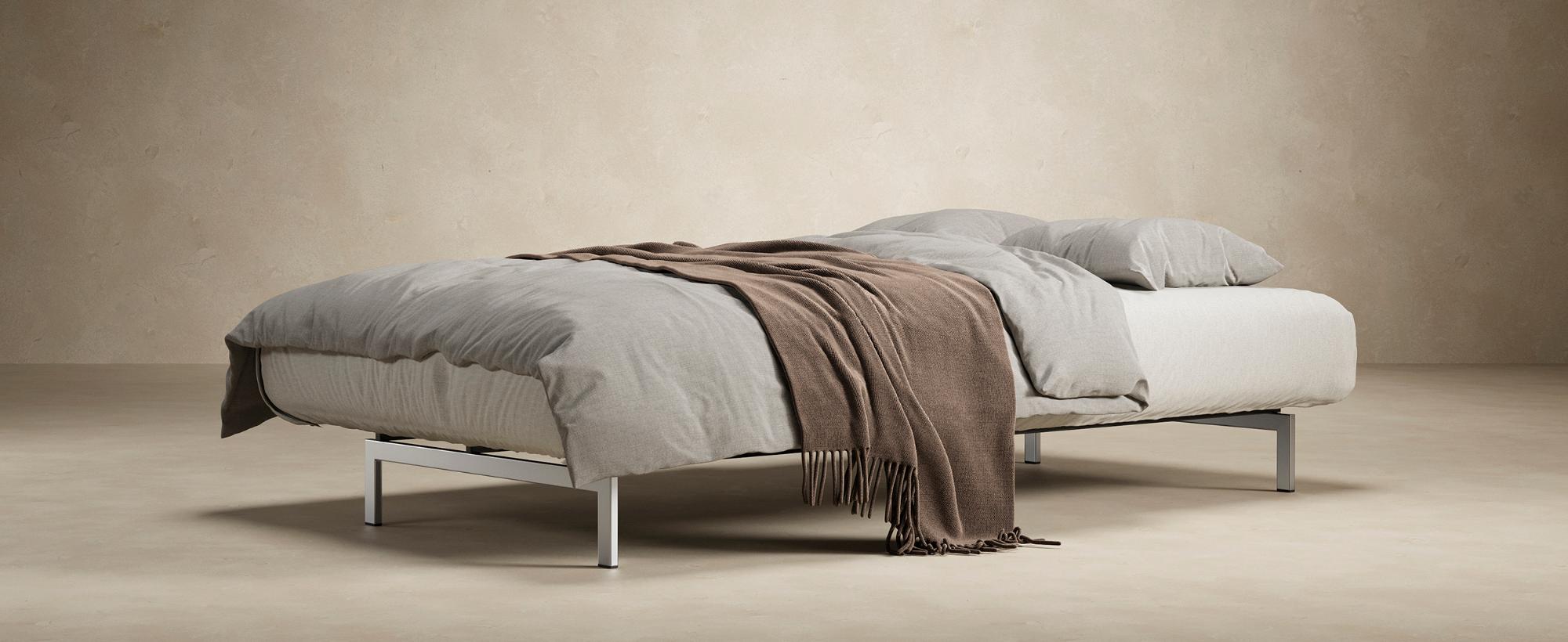 Innovation Living Dublexo Stainless Steel Sofa Bed with Arms - 515 Nist Blue