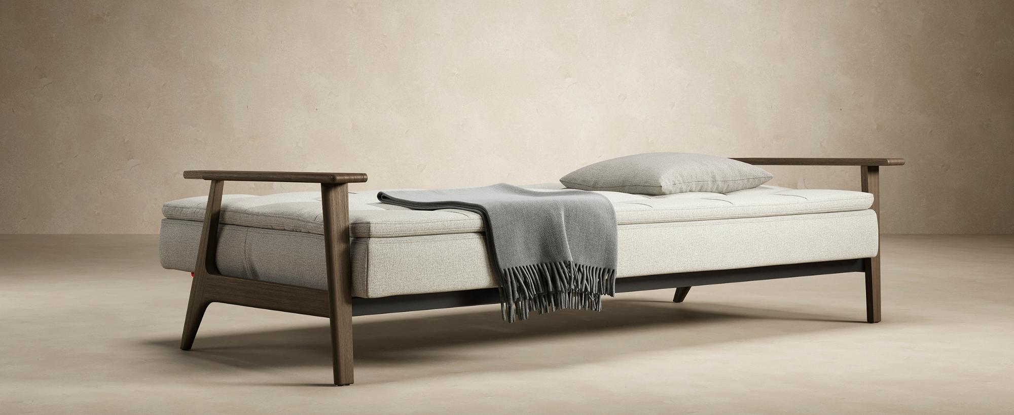 Innovation Living Dublexo Frej Sofa Bed Smoked Oak - 506 Elegance Paprika