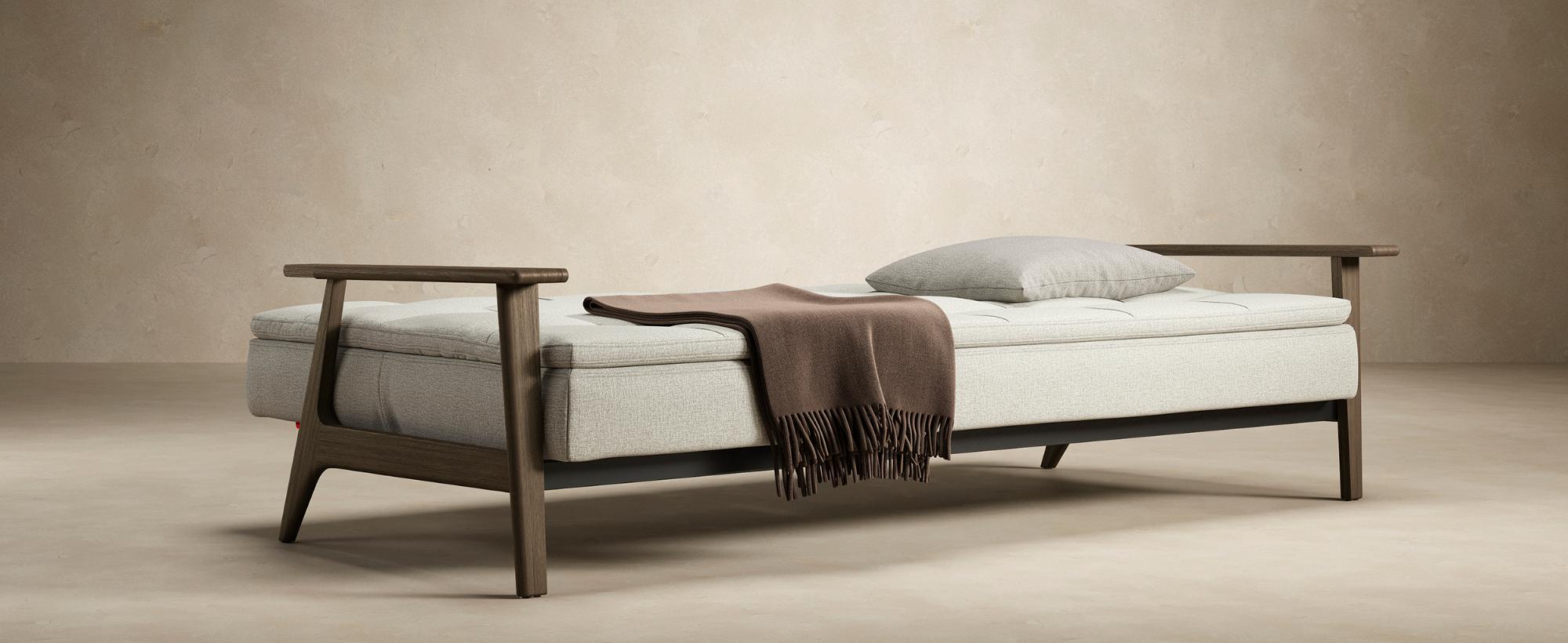 Innovation Living Dublexo Frej Sofa Bed Smoked Oak - 506 Elegance Paprika