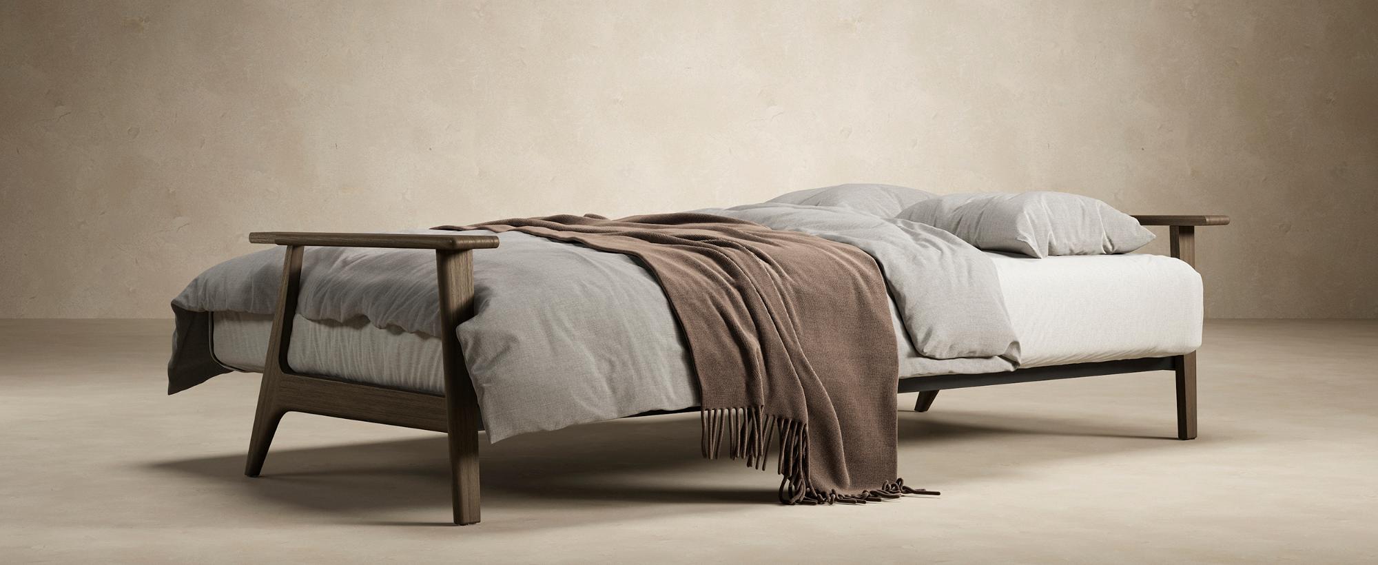 Innovation Living Dublexo Frej Sofa Bed Smoked Oak - 538 Melange Light Gray