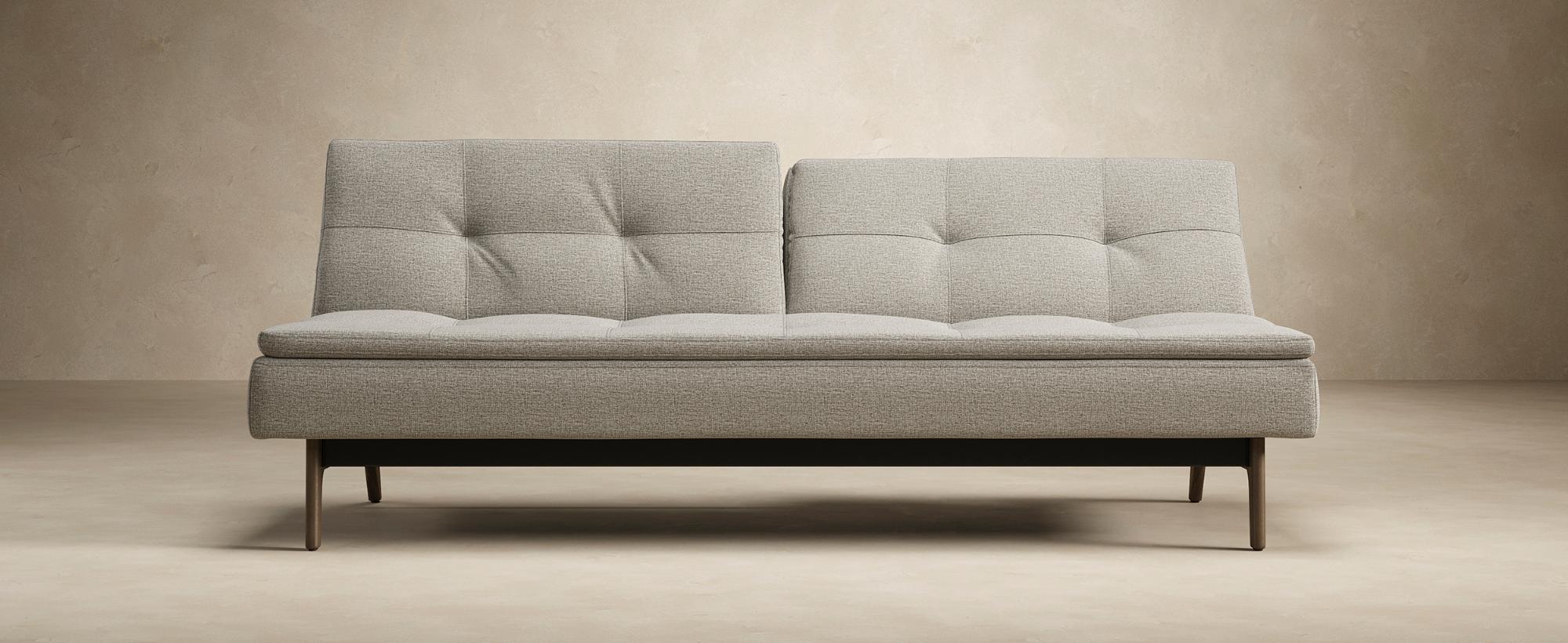 Innovation Living Dublexo Eik Sofa Bed Smoked Oak - 216 Flashtex Dark Gray