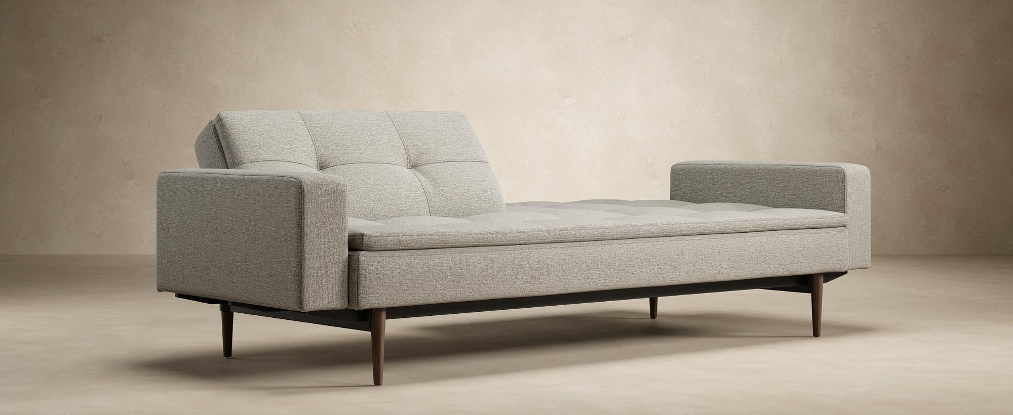 Innovation Living Dublexo Styletto Sofa Bed Dark Wood - 506 Elegance Paprika