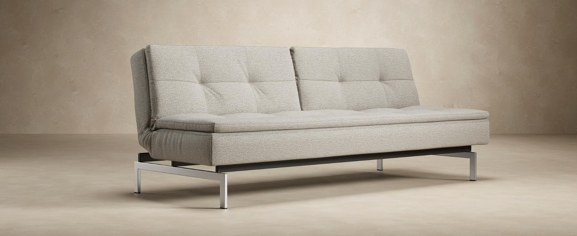 Innovation Living Dublexo Stainless Steel Sofa Bed - 574 Vivus Dusty Off White