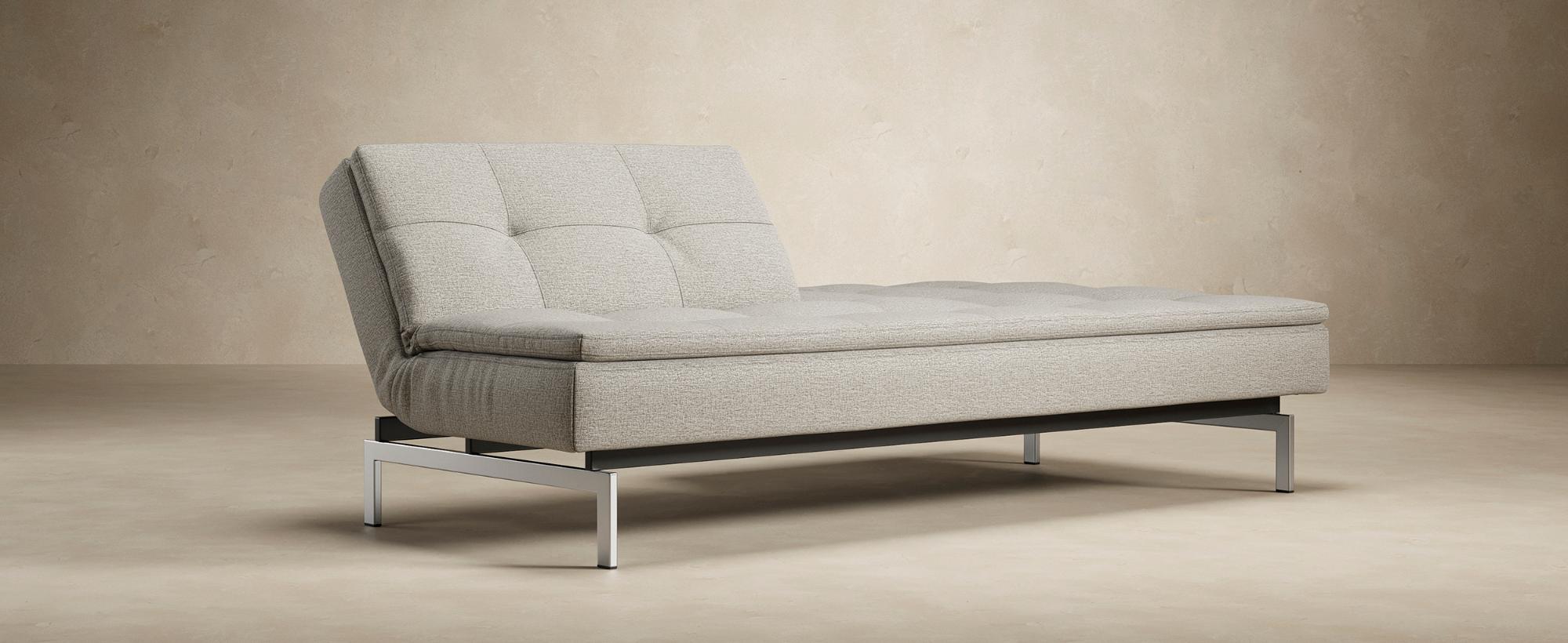 Innovation Living Dublexo Stainless Steel Sofa Bed - 574 Vivus Dusty Off White