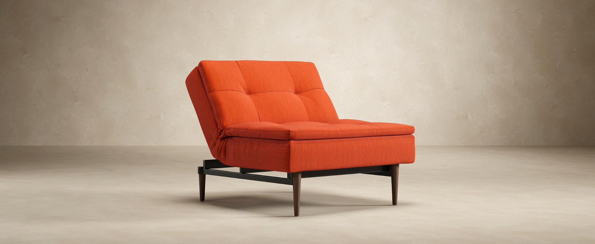 Innovation Living Dublexo Styletto Chair Dark Wood - 506 Elegance Paprika