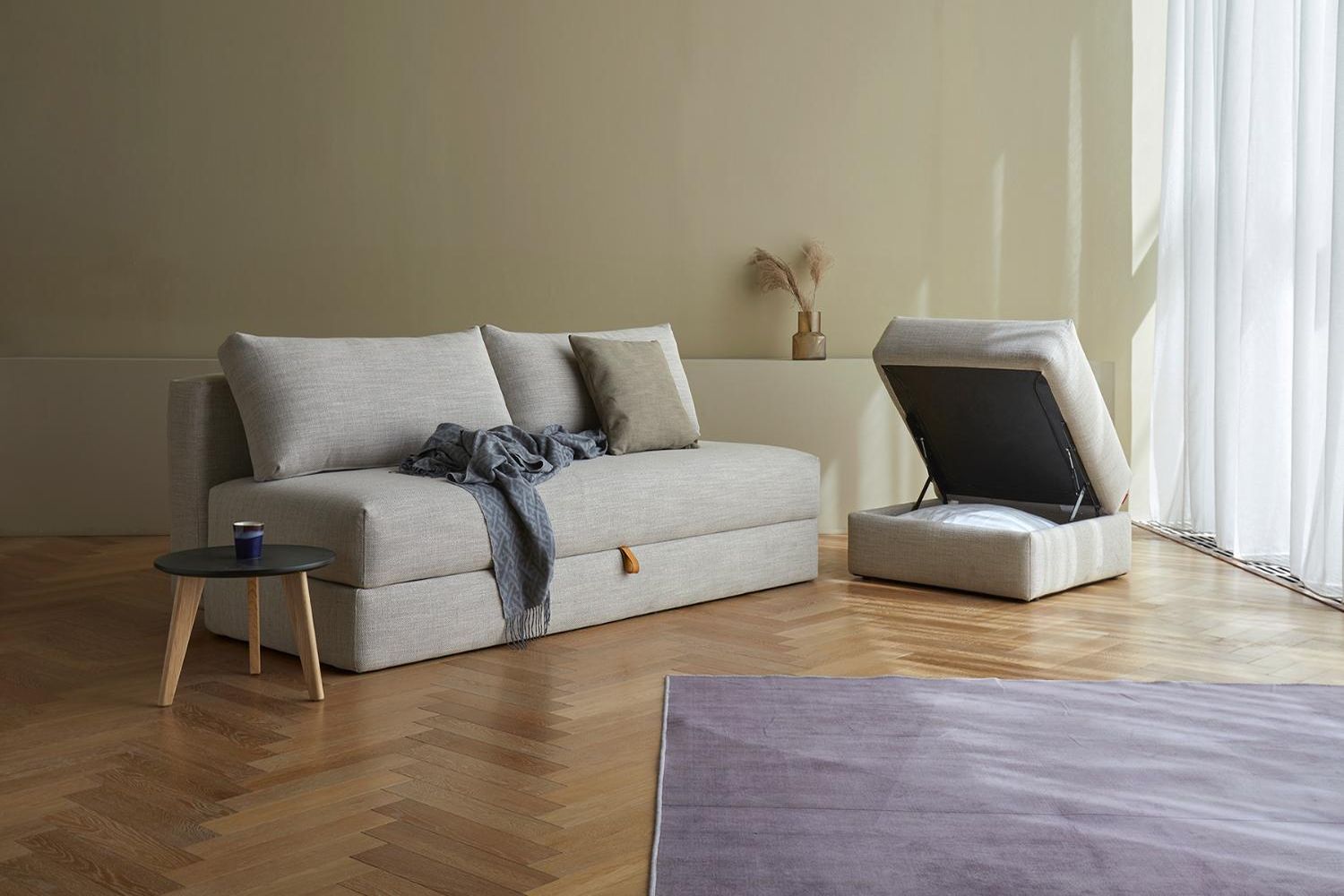Innovation Living Cornila Ottoman - 317 Cordufine Rust