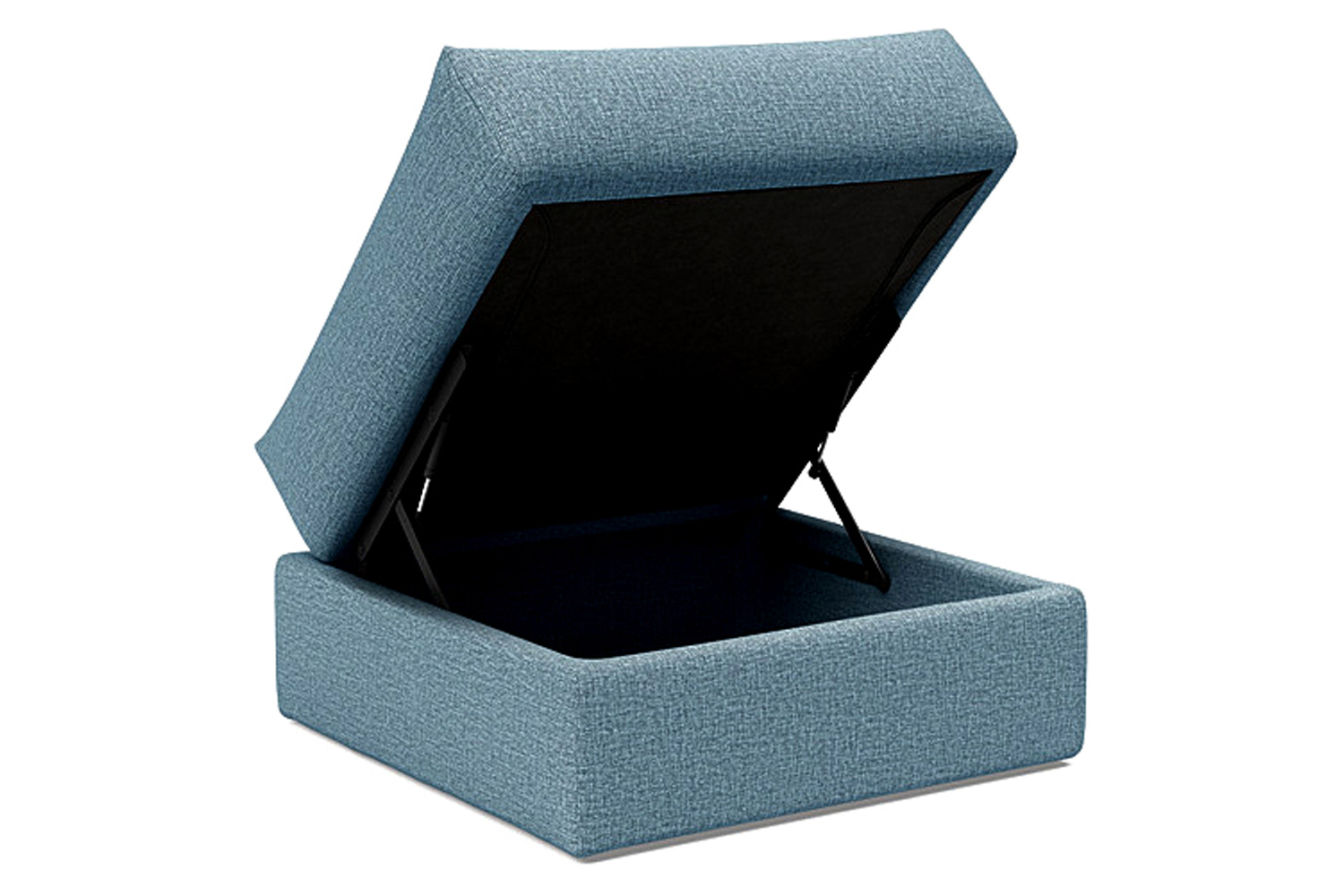 Innovation Living Cornila Ottoman - 525 Mixed Dance Light Blue