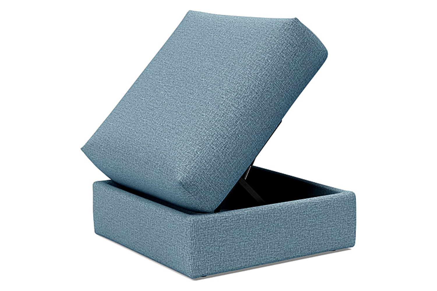Innovation Living Cornila Ottoman - 525 Mixed Dance Light Blue