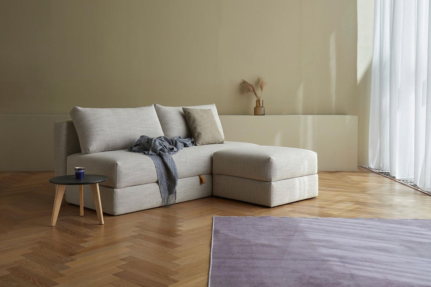 Innovation Living Cornila Ottoman - 571 Vivus Dusty Sand