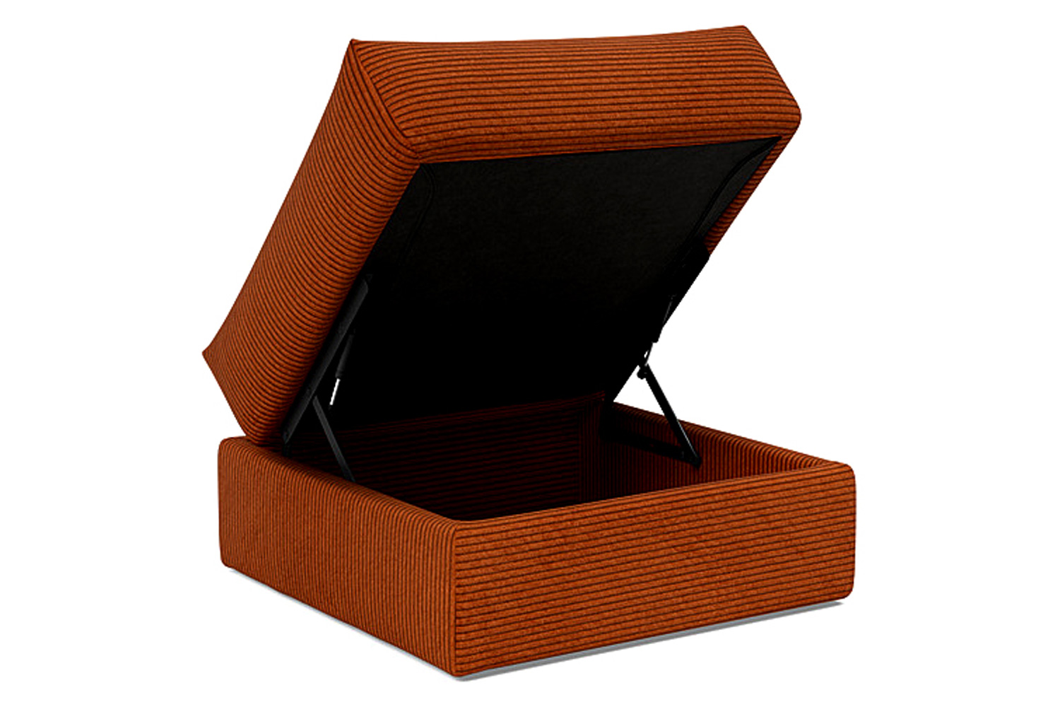 Innovation Living Cornila Ottoman - 595 Corduroy Burnt Orange
