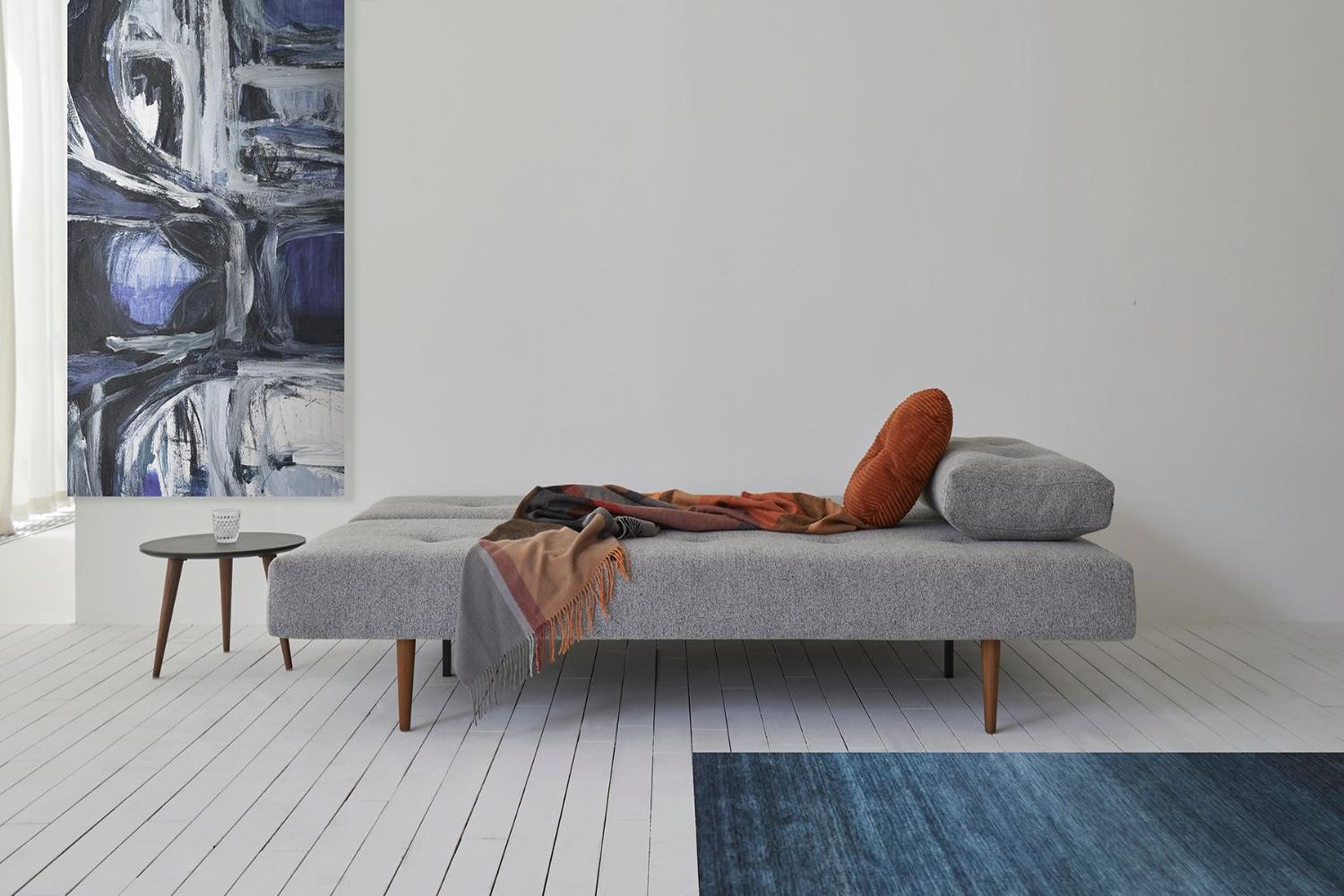 Innovation Living Recast Plus Sofa Bed Dark Styletto - 538 Melange Light Gray