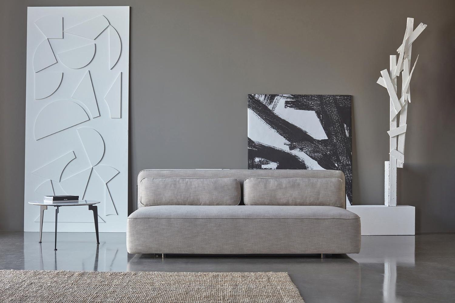 Innovation Living Yonata Sofa Bed - 538 Melange Light Gray