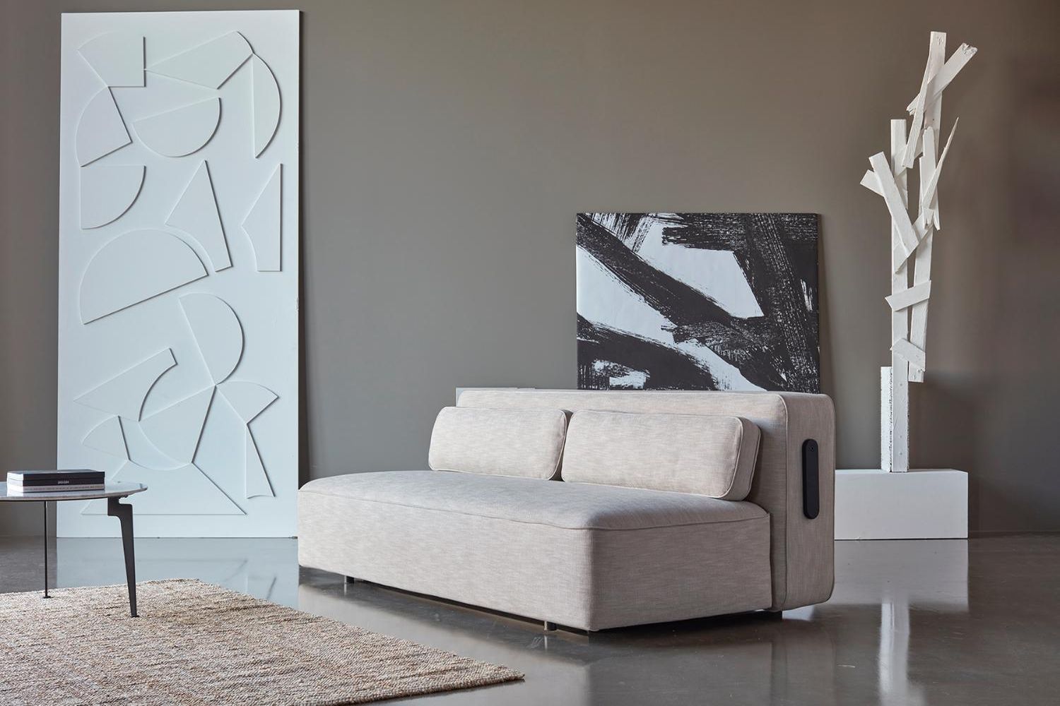 Innovation Living Yonata Sofa Bed - 538 Melange Light Gray