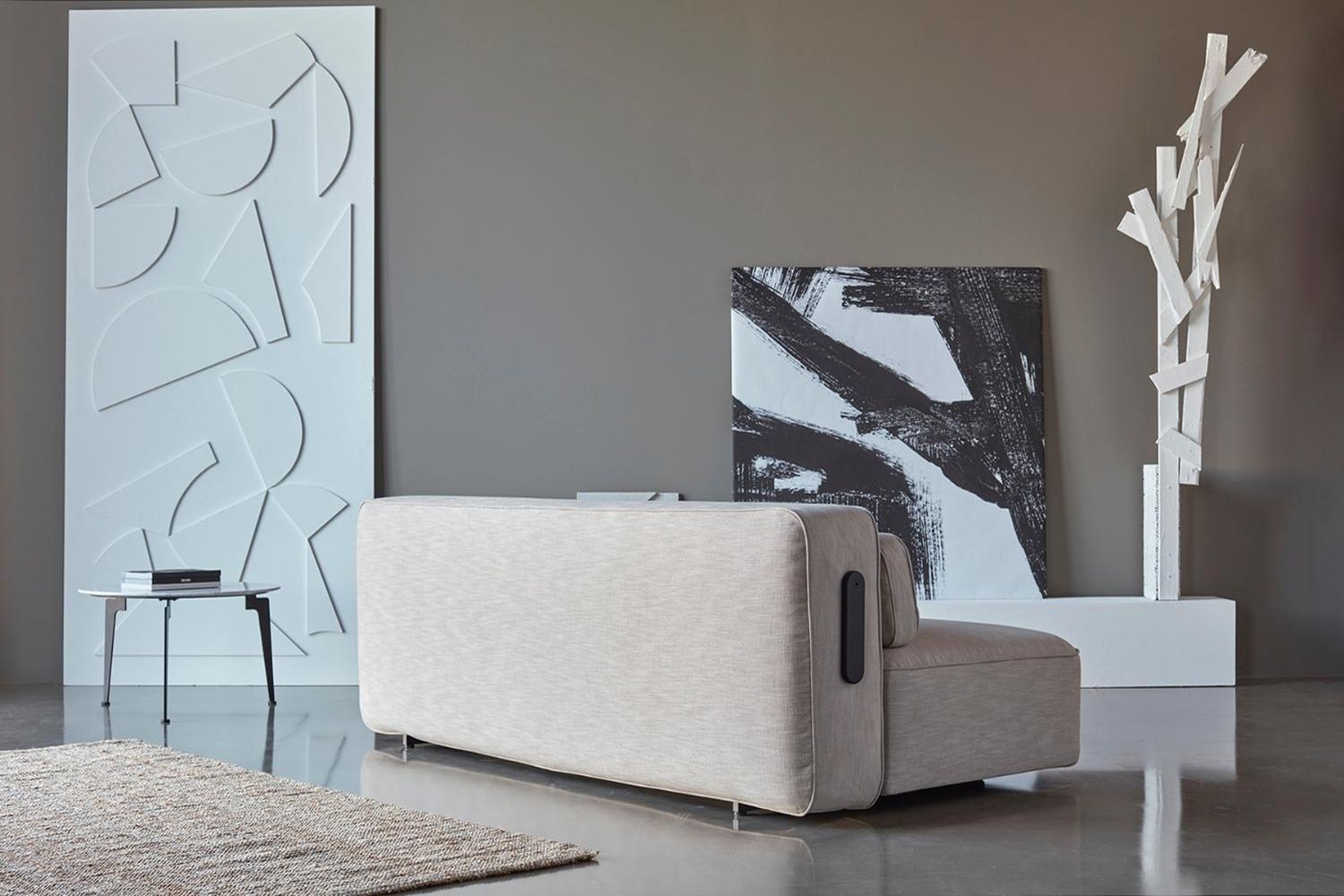 Innovation Living Yonata Sofa Bed - 538 Melange Light Gray