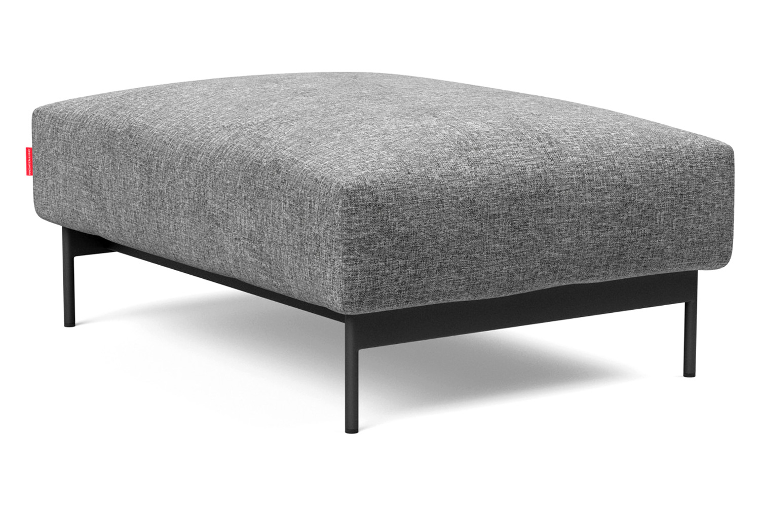 Innovation Living Malloy Ottoman - 563 Twist Charcoal