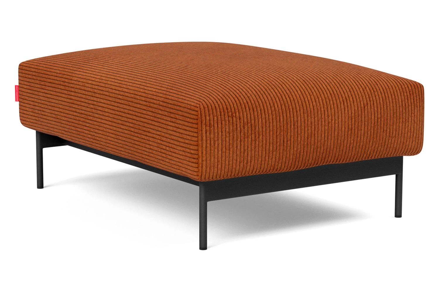 Innovation Living Malloy Ottoman - 595 Corduroy Burnt Orange