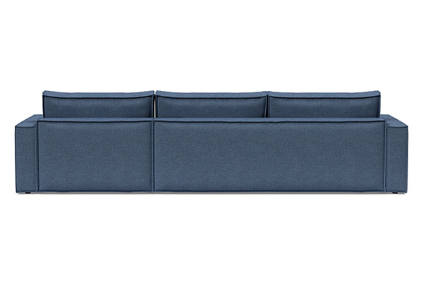 Innovation Living Newilla Sofa Bed With Lounger with Standard Arms - 302 Weda Blue