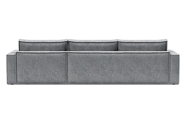 Innovation Living Newilla Sofa Bed With Lounger with Standard Arms - 565 Twist Granite