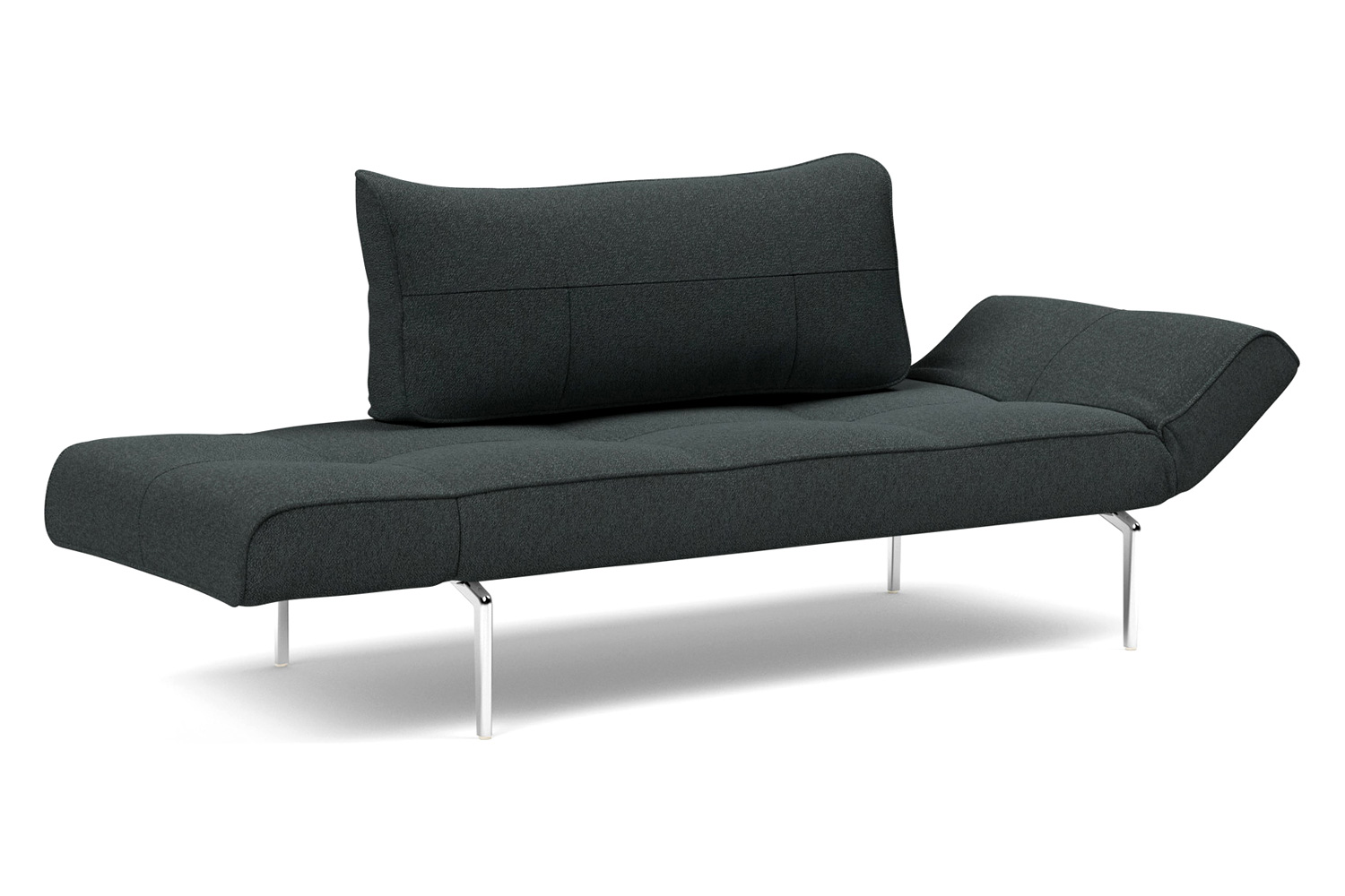 Innovation Living Zeal Straw Daybed - 534 Bouclé Black Raven