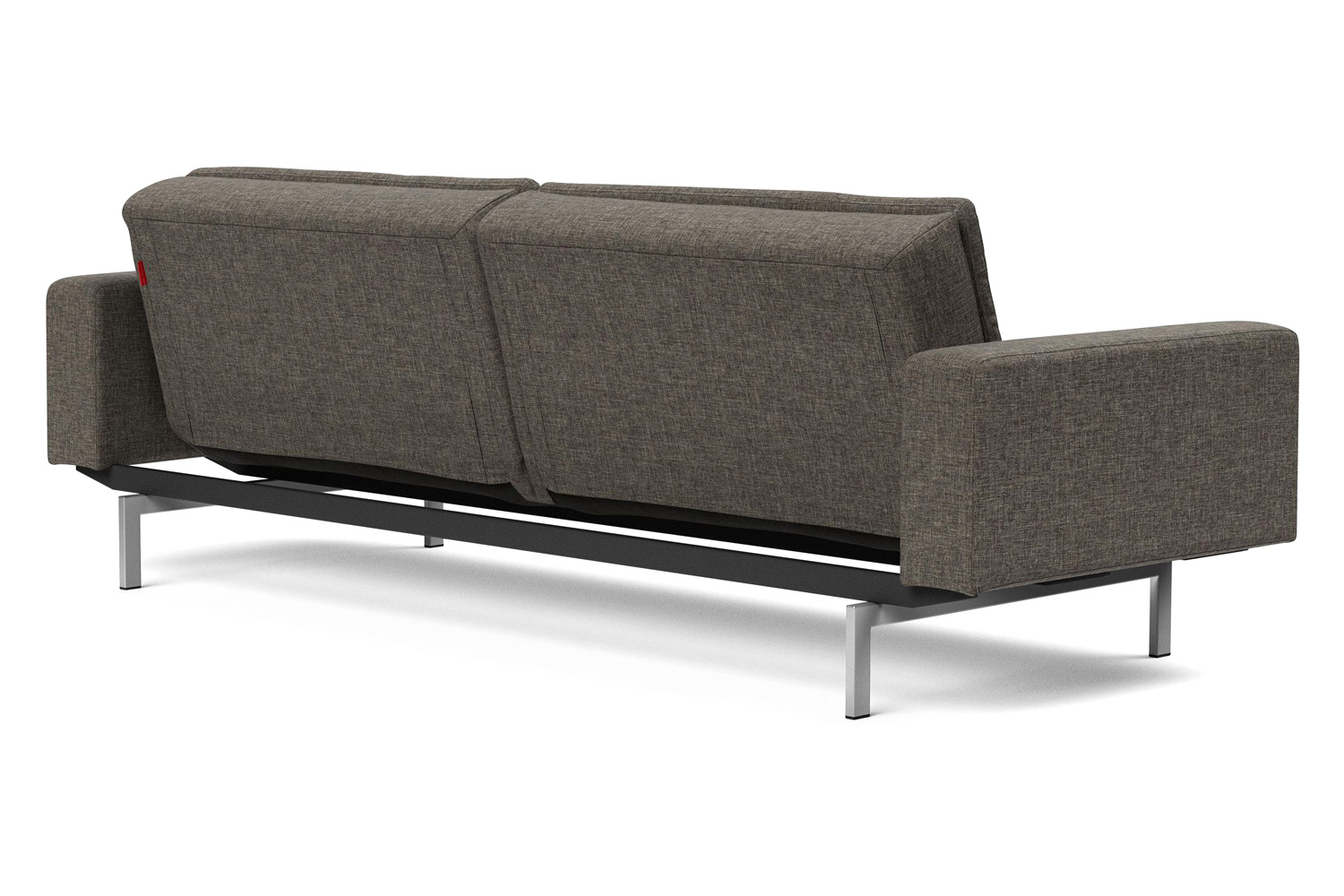 Innovation Living Dublexo Stainless Steel Sofa Bed with Arms - 216 Flashtex Dark Gray