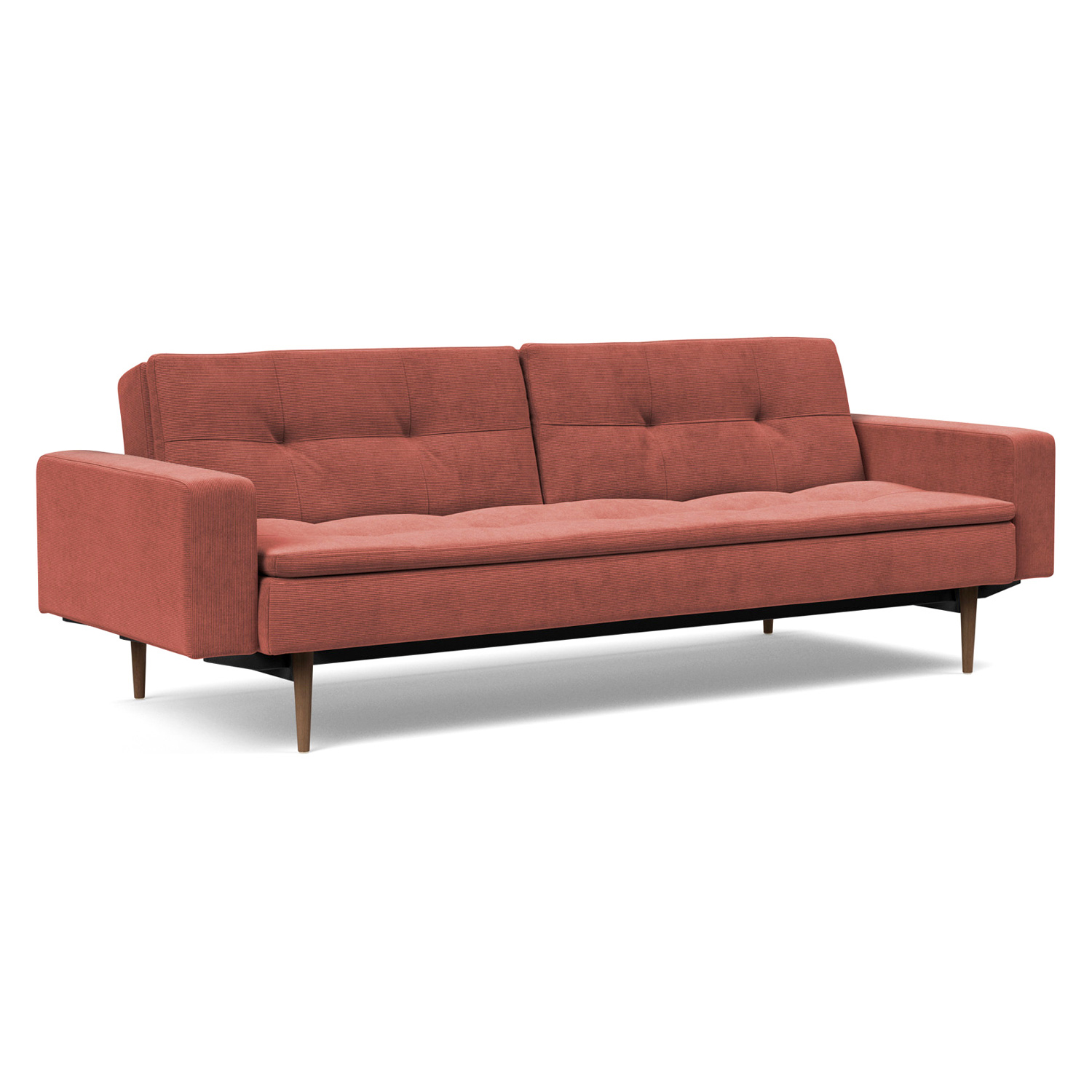 Innovation Living - Dublexo Styletto Sofa Bed Dark Wood with Arms