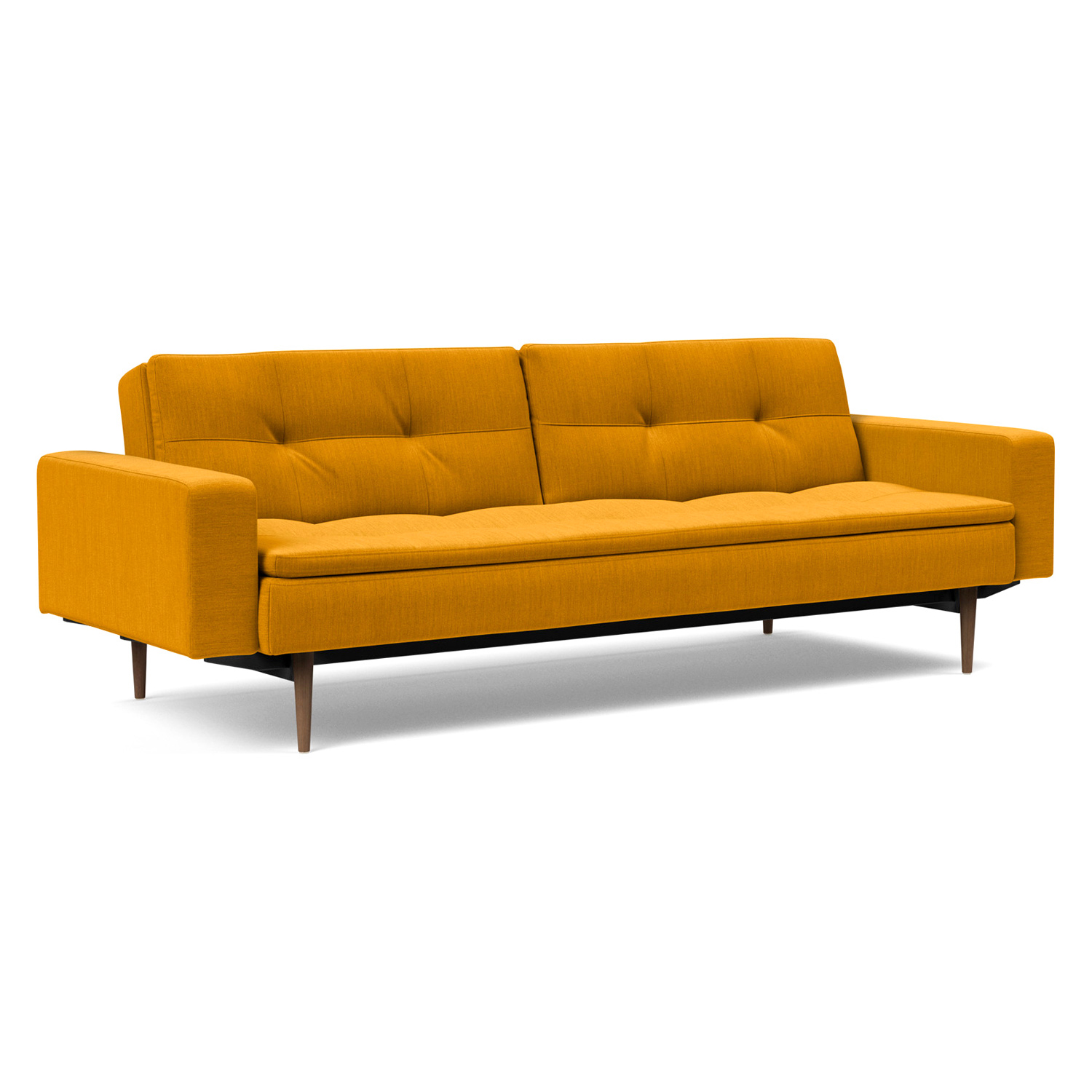 Innovation Living - Dublexo Styletto Sofa Bed Dark Wood with Arms