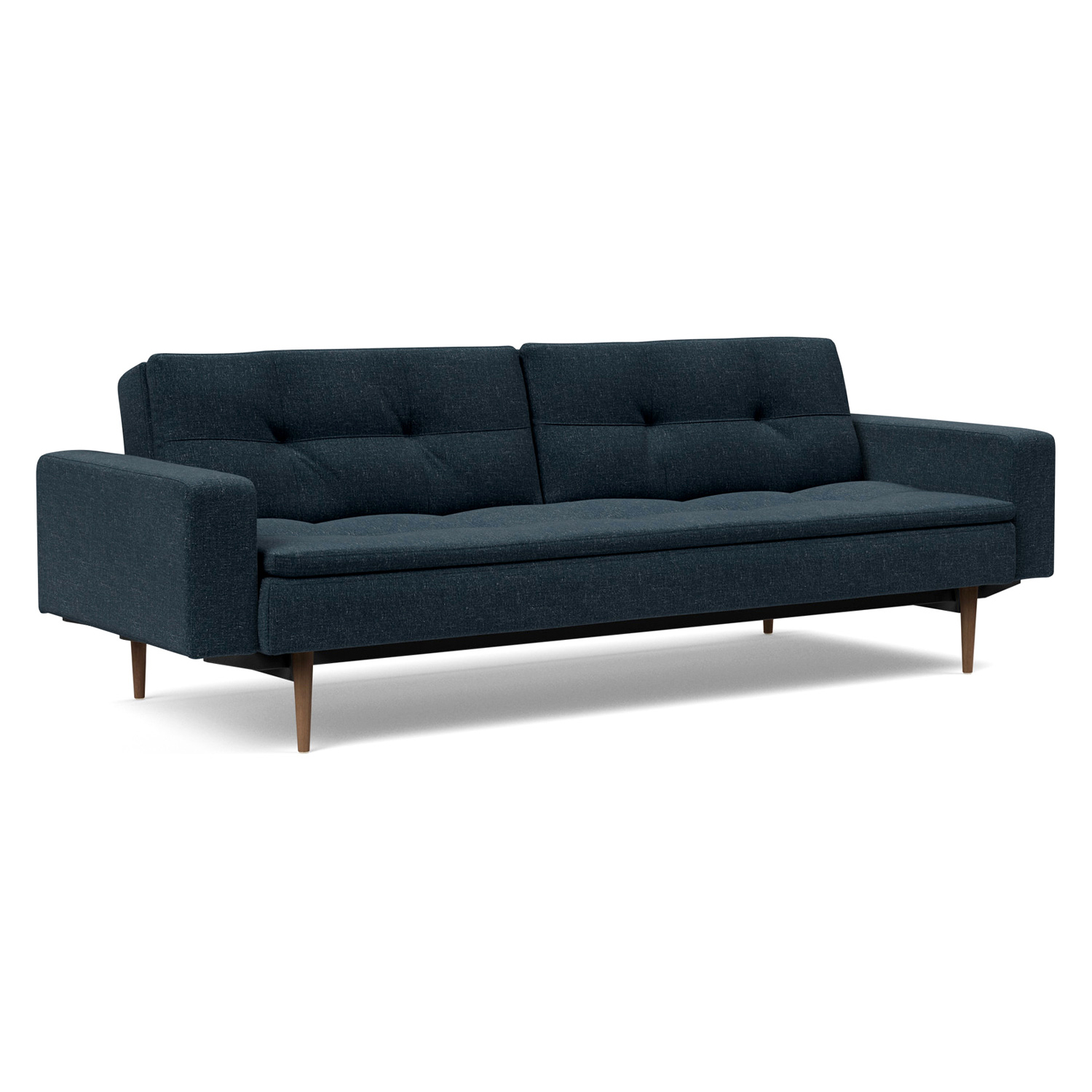 Innovation Living - Dublexo Styletto Sofa Bed Dark Wood with Arms