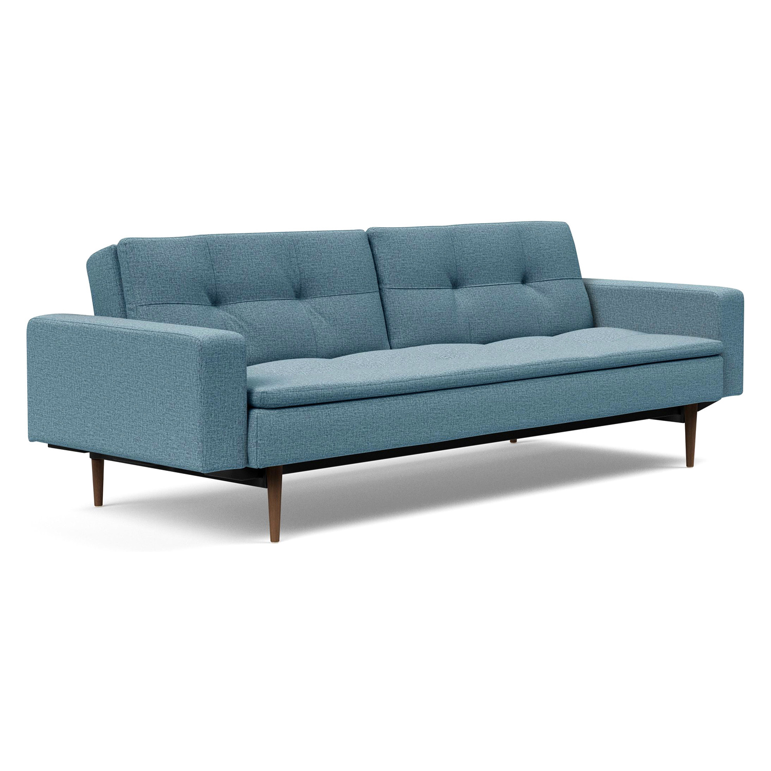 Innovation Living - Dublexo Styletto Sofa Bed Dark Wood with Arms